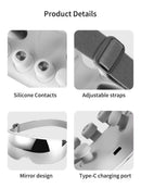 Eye Massager Acupoint Vibration Pulse Hot Compress Eye Care With Bluetooth Music Relieve Fatigue Visible Eye beauty instrument - M & M Global