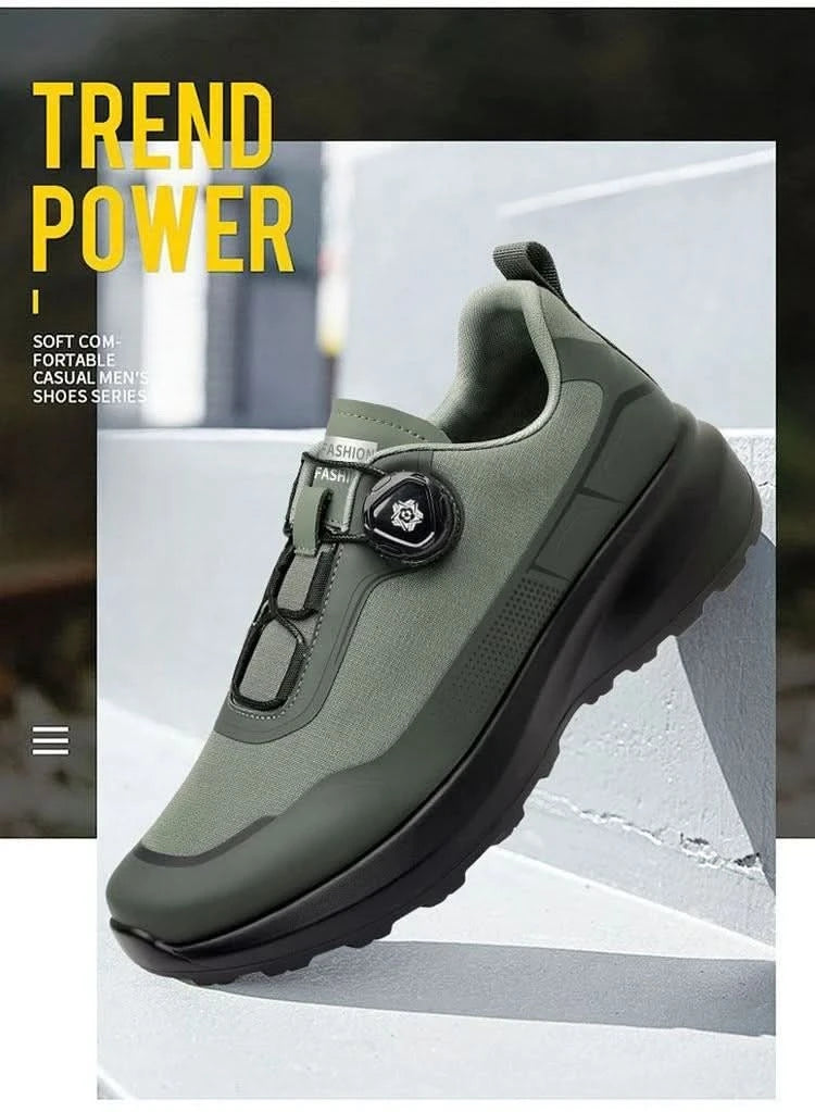 Fashion Casual Men's Shoes Designer Rotating Buckle Men Sneakers Thick-Soled Comfortable Outdoor Walking Shoes Zapatillas Hombre - M & M Global