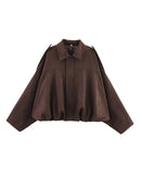 Women Green Suede Jacket 2026 New Spring Fashion Long Sleeve Zipper Oversize Bomber Jackets Chic Female Street Casual Coats ﻿