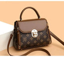 Bags for Women, Printed Fashionable Hand-Held Locks, Commuting Small Square Bag, Fashionable and Versatile Shoulder Crossbody Ba - M & M Global