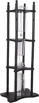 Cold Brew Maker Tower Iced Coffee Maker 2500ml Vertical Japanese Style Glass Container and Wood Stand 25 Cups With Slow Drip Tec - M & M Global