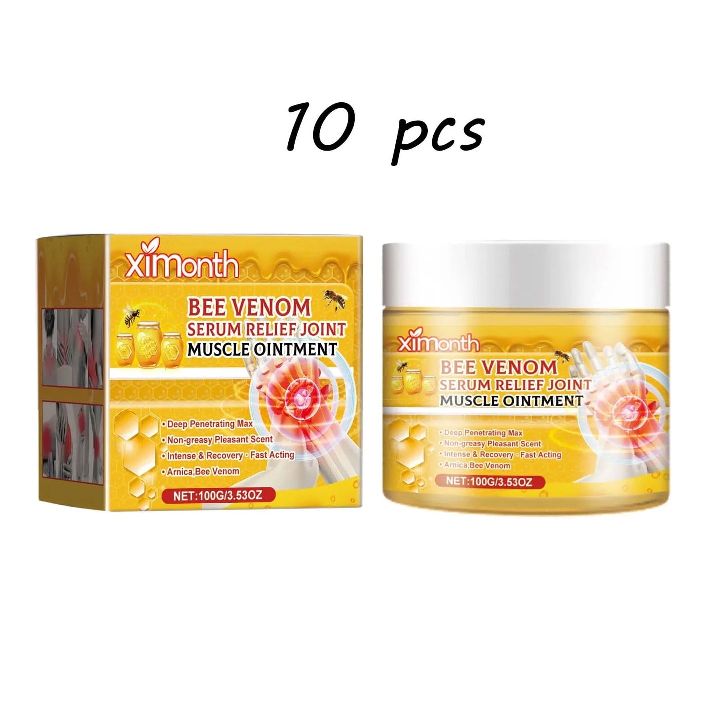 Ximonth Bee Venom Body Care Cream Relief Discomfort Soreness Waist Knee Joint Care Gentle Massage Body Muscle Care Cream - M & M Global