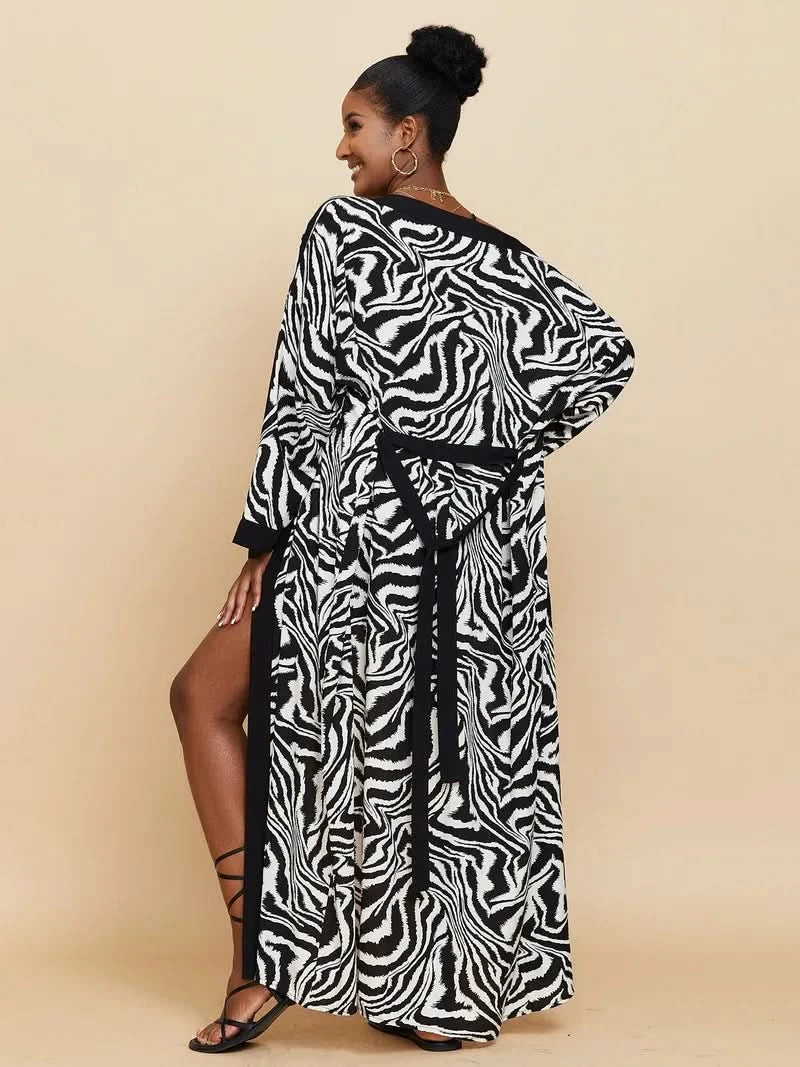 Para Praia Kimono Beach Robe 9 Colors Bikini Cover Ups Beachwear Femme Long Dress Sarong Women Loose Cardigan Swimsuit Covers - M & M Global