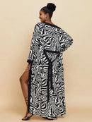 Para Praia Kimono Beach Robe 9 Colors Bikini Cover Ups Beachwear Femme Long Dress Sarong Women Loose Cardigan Swimsuit Covers - M & M Global