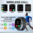Smart watch with full touch screen, call, message reminder and other functions, compatible with iPhone/Android phones