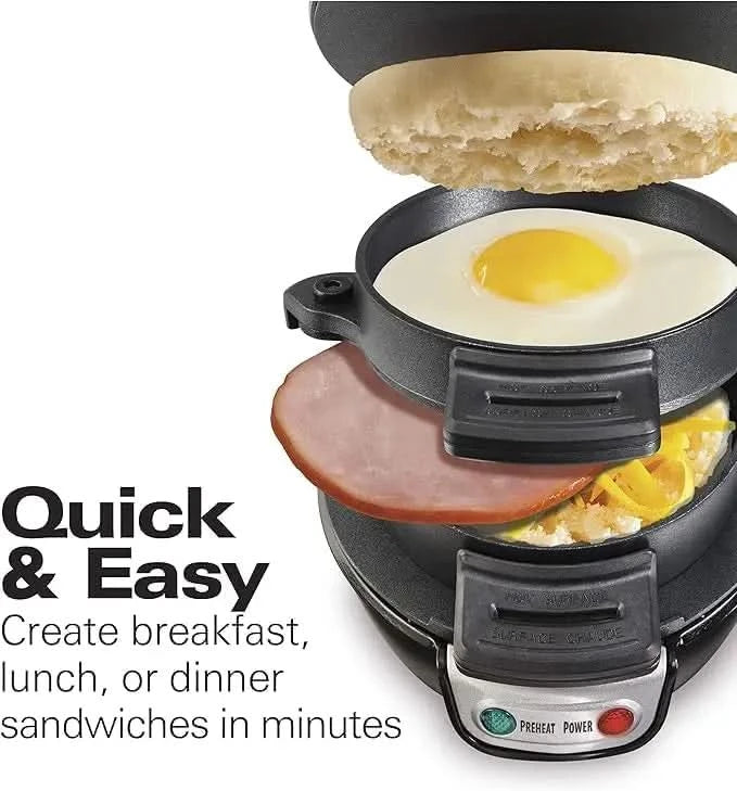 Burger Sandwich Maker, 3-in-1Breakfast Burger Machine, Household Multifunctional Hamburger Machine, Fried Egg and Steak Machine, - M & M Global