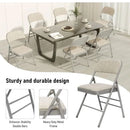6 Pack Folding Chairs, Fabric Dining Chair Set with Padded Cushion, Indoor Outdoor Folding Chairs Seat for Home Office Events