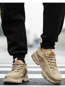 Men Work Sneakers Protective Shoes Safety Industrial Puncture-Proof Anti-smash Steel Toe Shoes Breathable Construction Work Shoe