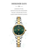 CURREN-Women's Simple Dial Wristwatch, Elegant and Charming Bracelet Quart Watches for Lady, Fashion Brand - M & M Global