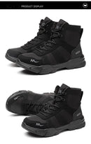 Work Boots Indestructible Safety Shoes Men Steel Toe Shoes Puncture-Proof Sneakers Male Footwear Shoes Women Non Slip Work Shoes