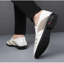 Business Leather Shoes For Men Summer British Style Hight Quality Casual White Leather Shoes Male Slip On Men Loafer Comfortable - M & M Global