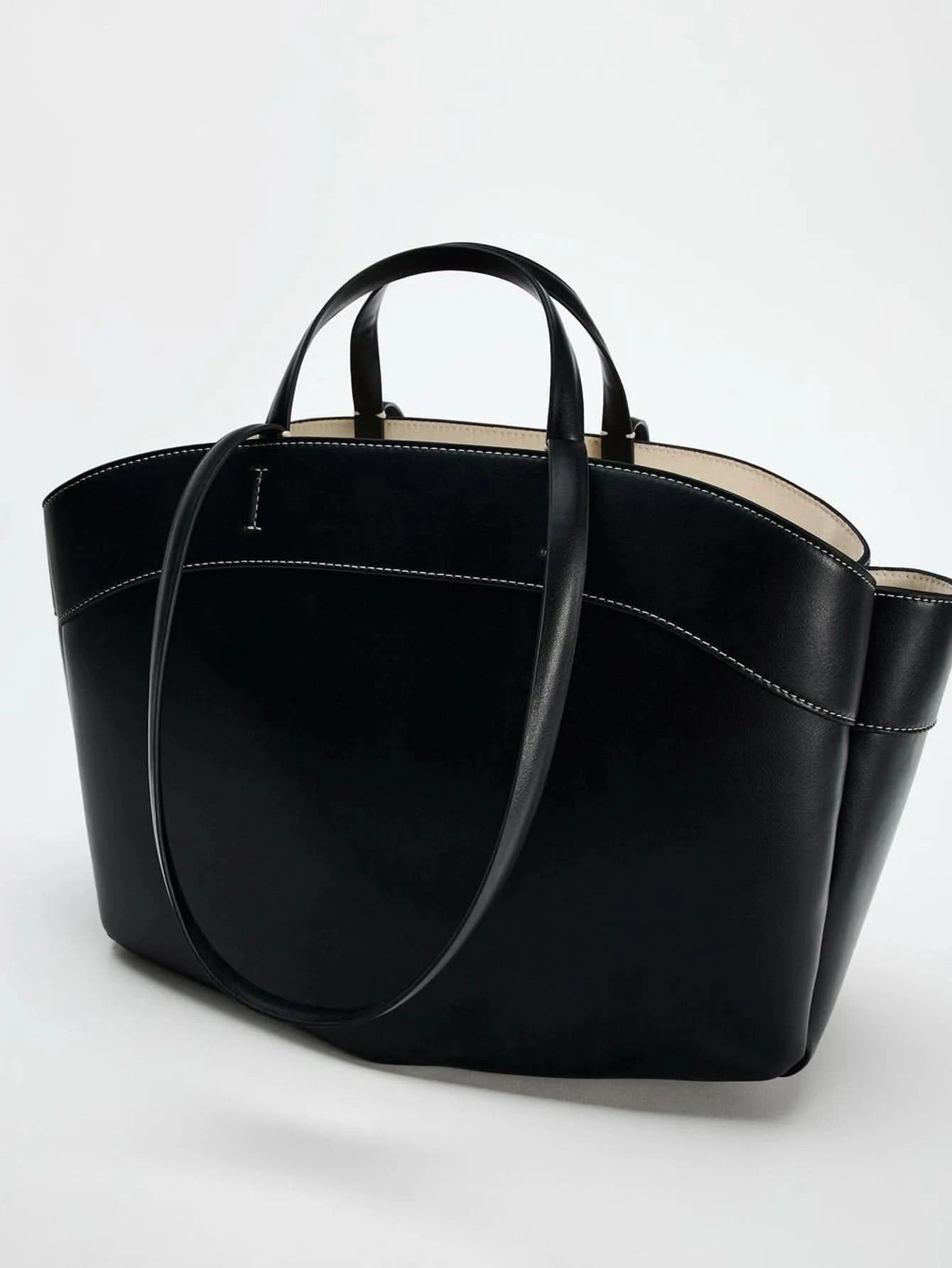 Women Tote Bag Underarm Pouch Large Capacity Pu Leather Shoulder Bag Retro Crossbody Bag Casual Portable Bucket Bags Handbag - M & M Global
