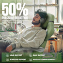 Dowinx Fabric Gaming Chair with Footrest, Big and Tall Gaming Chair for Heavy People, Computer/PC Gamer Chair for Adult
