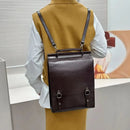 Genuine Leather Women Backpack Cross Body Bag Book School Bags Real Cowhide Lady Female Laptop Daypack Messenger Shoulder Bags - M & M Global