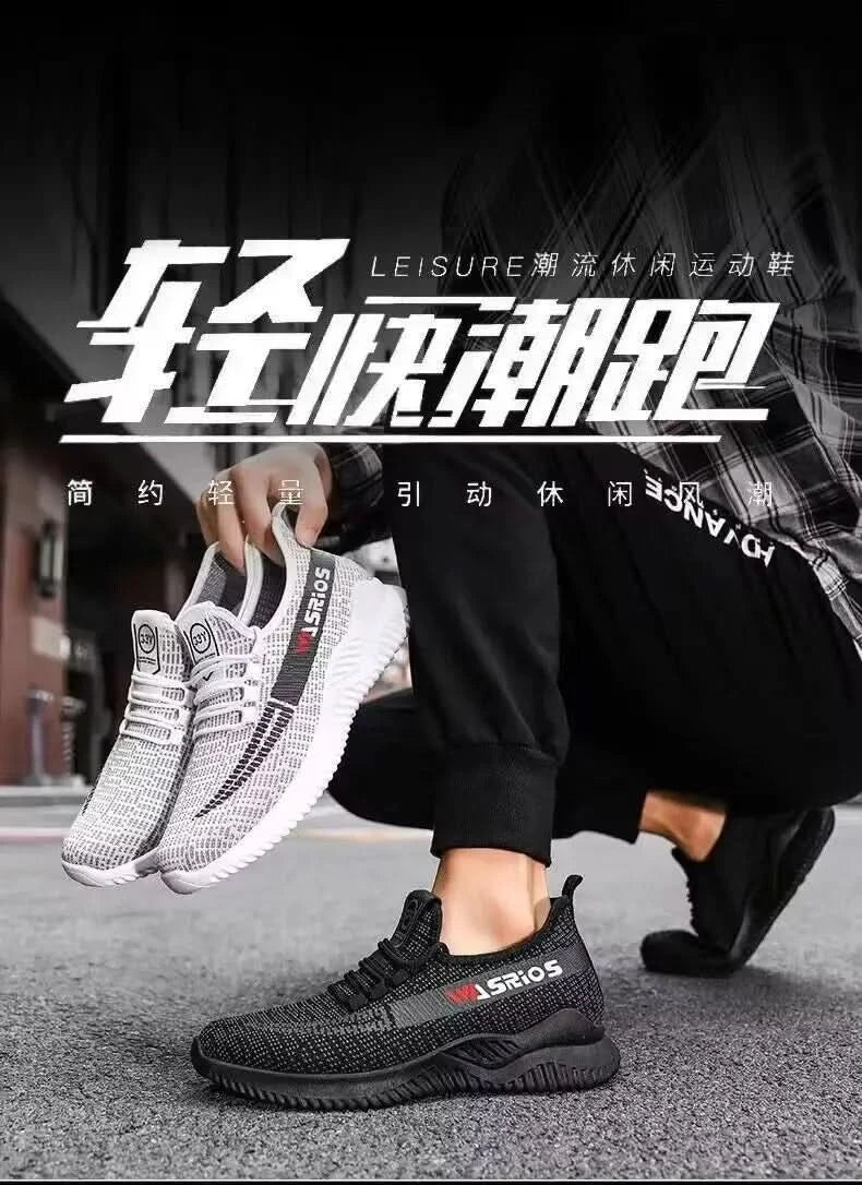 male's sneakers Mesh breathable Light Casual Sports Shoes Summer Men's Outdoor Soft Sole non slip fashion Comfort Running Shoes - M & M Global