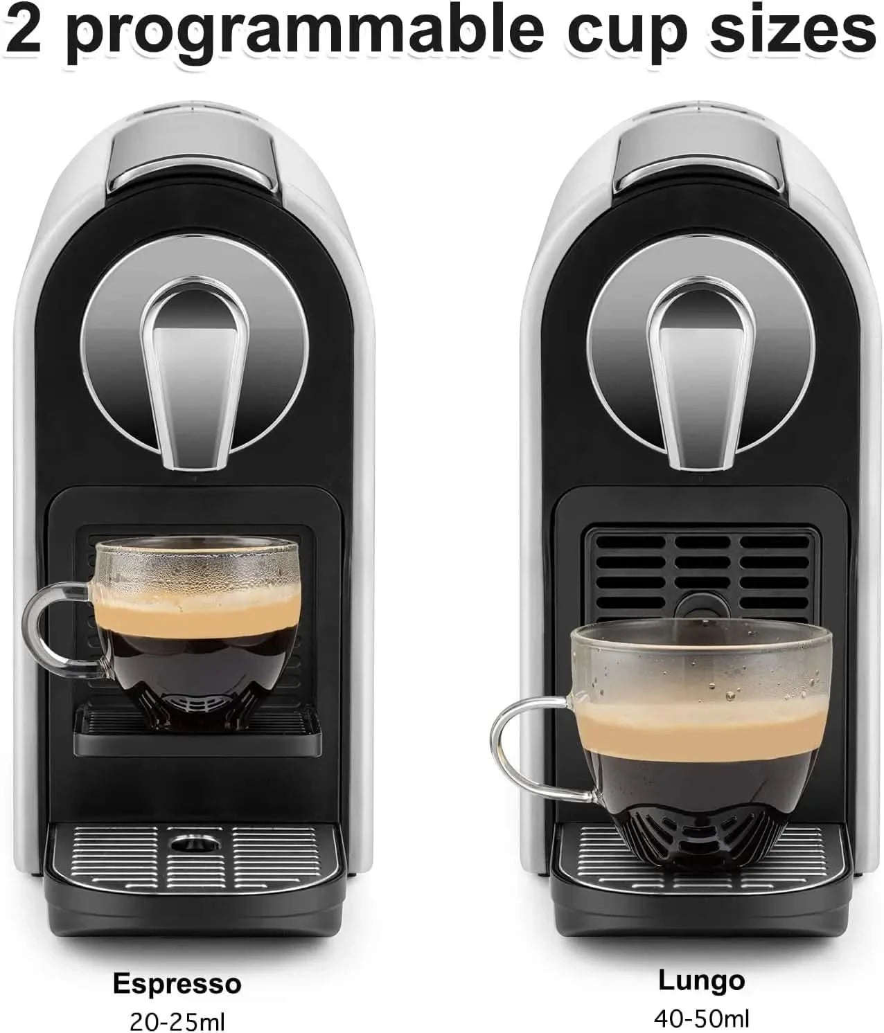 Espresso Pod Machine for Home, Compact Capsule Coffee Maker for NS Original Pods, 20 Bar High Pressure Pump, 22oz Removable Wate - M & M Global
