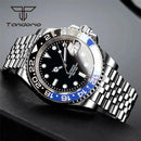 Tandorio NH35A Date Stainless Steel 40mm Dive Automatic Men Watch Sapphire Crystal Rotating Bezel Luminous Mechanical Wristwatch - M & M Global