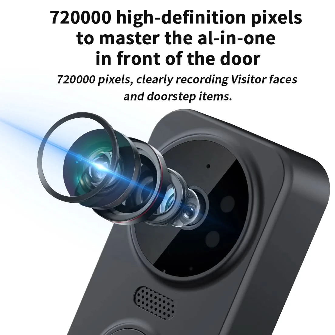 Wireless wireless smart video doorbell,Wireless intercom,Real-time notification,Two-way HD camera,Night vision monitor HD camera