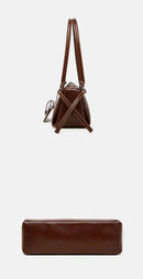New Women's Rectangle Bag Luxury Designer Shoulder Bags High Quality Cowhide Handbags Fashion Women Baguette Bag 3086 - M & M Global