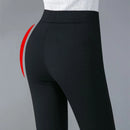 2025 Autumn Winter Casual Elegant Office Slimming Solid Color Fleecing Thick Thin Women's Pants Elastic Waist Tight Pencil Pants