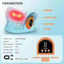Portable EMS Neck Massager With Heat Low-Frequency Pulse Neck Cervical Spine Traction Relaxer Massage Pillow With Remote Control - M & M Global