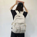 Backpack Simple Large Capacity Sports Travel Backpack Junior High School Leisure Backpack Tutorial Bag - M & M Global
