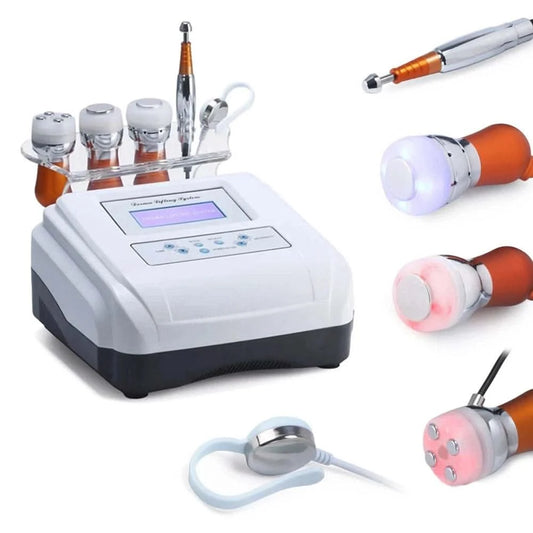 5 in 1 Mesotherapy Machine Body and Facial No-needle Skin Care Beauty Device EMS Electroporation Anti-aging Face Lift Tightening - M & M Global