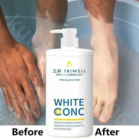 550ml Deep Cleansing Whitening Body Wash Shower Gel Removing Dirt Dead Skin Oil Control Even Skin Tone To Lighten Pigmentation - M & M Global