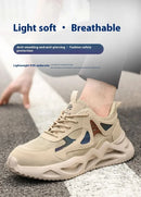 Lightweight Safety Shoes Men Work Shoes Steel Toe Work Boots Breathable Outdoor Sneakers Man Breathable Shoes Protective Boots