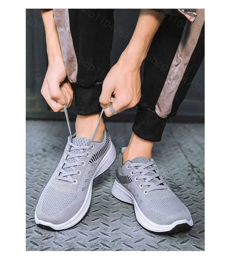 Men's spring wear-resistant trendy and versatile new soft sole comfortable running casual shoes sports shoes men's casual shoes - M & M Global
