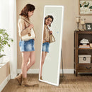 JHK Led 64"x21" Full Length Mirror Standing Hanging or Wall-Mounted Mirrors with Stand Aluminum Alloy Frame For Living Room