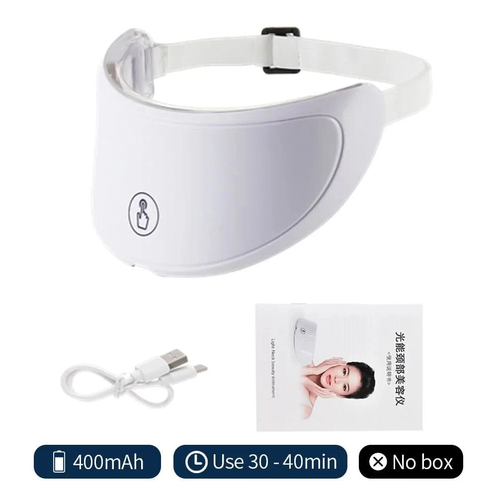 Neck LED Lift Mask Photon Anti-Wrinkle Skin Tightening Neck Beauty Device Skin Brighten Rejuvenation Neck Wrinkle Remover - M & M Global