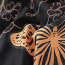 Elegant butterfly hot stamping design printed Comforter sets, 100% microfiber comfortable and breathable, machine washable