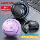 GreatWall AI Real-Time Translation Wireless Bluetooth Earphones Supporting Over 100 Voice Languages Translation Headphones - M & M Global