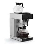 12-Cup Commercial Coffee Maker, Pour Over Drip Coffee Maker Brewer with 3 Lower Warmers and 3 Glass Decanters, Stainless Steel C - M & M Global