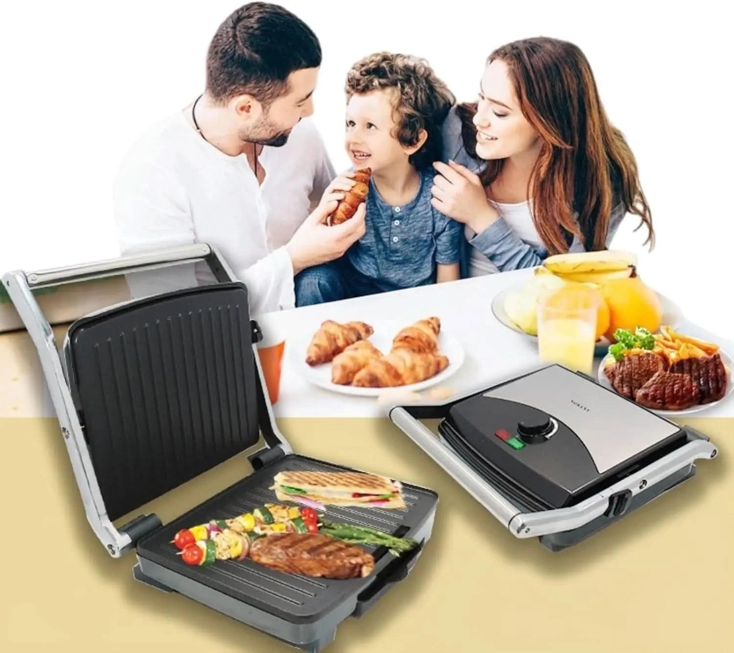Sandwich Machine, Breakfast Machine, Barbecue and Sausage Machine, Hamburger Toaster, Steak Machine - M & M Global