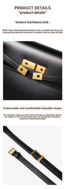 Manhattan handbag,  retro high-end feeling, underarm mailman baguette bag - M & M Global