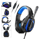 3.5mm Wired Gaming Headset with Microphone, Noise Isolating Over-Ear Design, Volume Control, Compatible with PS4/PC/PlayStation