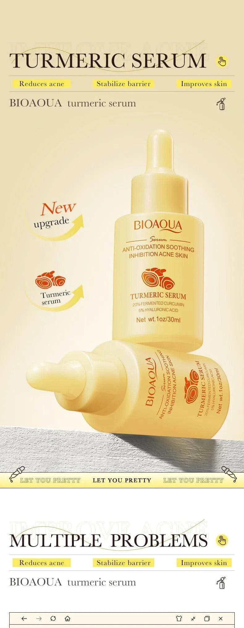 BIOAQUA Vitamin C Retinol Hyaluronic Acid Serum Moisturizing Brightening Hydrating Firming Facial Essence Beauty Face Skin Care - M & M Global