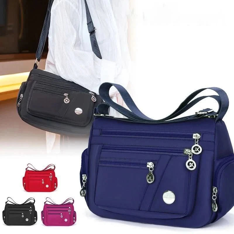 Large Capacity Women Crossbody Bag Waterproof Tote Casual Nylon Shoulder Bag Purse Handbag Lightweight Travel Messenger Bag - M & M Global