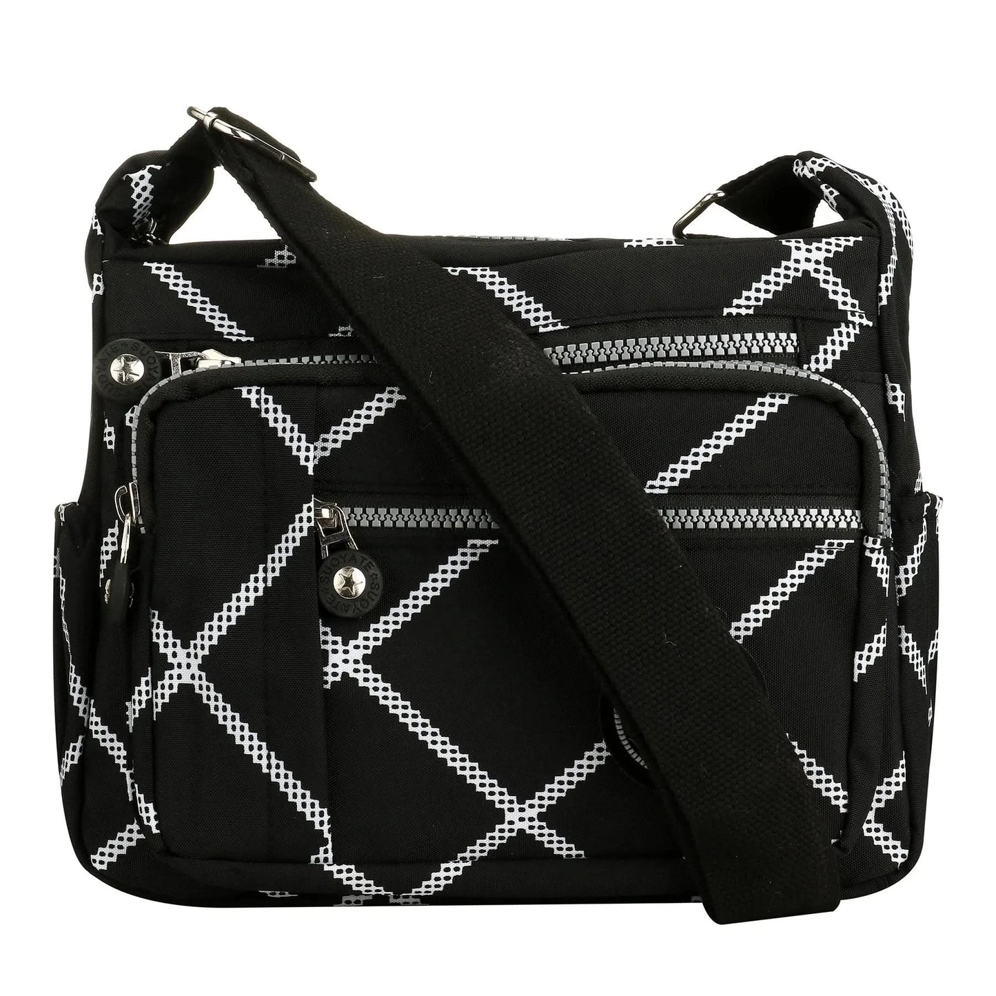 Large Capacity Nylon Crossbody Shoulder Bag for Home Use Middle-Aged And Elderly Women Casual Multi-Socket Slanting Bag - M & M Global