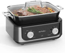 N61NA Nonstick Slow Cooker 7-Quart - PFOA-Free Ceramic-coated, 3 Heat Settings & Timer - Dishwasher & Oven Safe Pot for Effortle - M & M Global