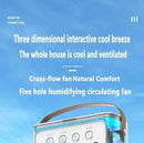 2025 New Three In One Household Air Conditioner Small Air Cooler Portable Smallfan Household Night Humidifier LED Nightlight Fan - M & M Global
