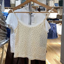 Y2K Sweet Girl Knitted Cotton Lace Sleeveless Top 2024 New Summer Fashion Ladies Slim Camis Vest Hot Chic Women Casual Tops - M & M Global