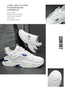 Student height increasing shoes four season new thick sole men's casual sports shoes soft sole comfortable outdoor running shoes - M & M Global