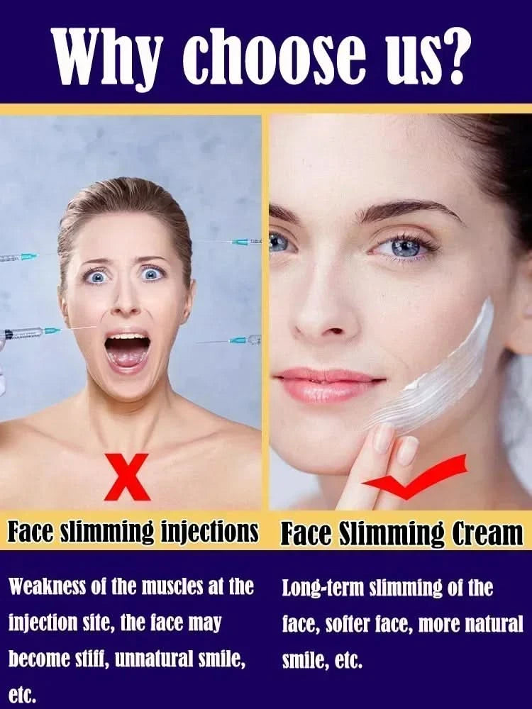 Effective V-Shape Face Slimming Lifting Facial Cream Lift Up V Double Chin Cheek Slimming Firming Anti Wrinkle Beauty Skin Care - M & M Global