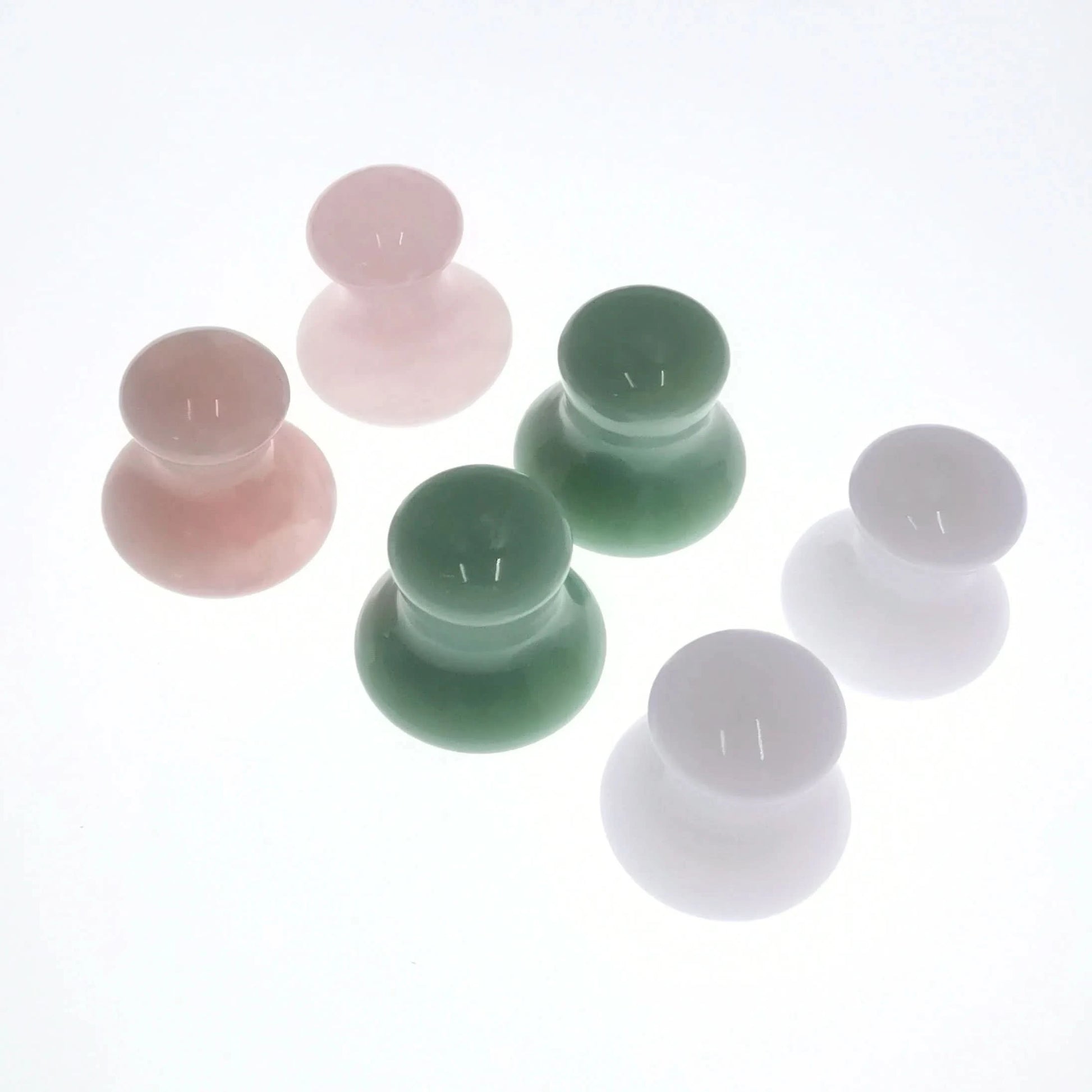Natural Rose Quartz Jade Mushroom Facial Massage Stone Gouache Scraper Face Massager Gua Sha Board Skin Care Face Lifting Tool - M & M Global