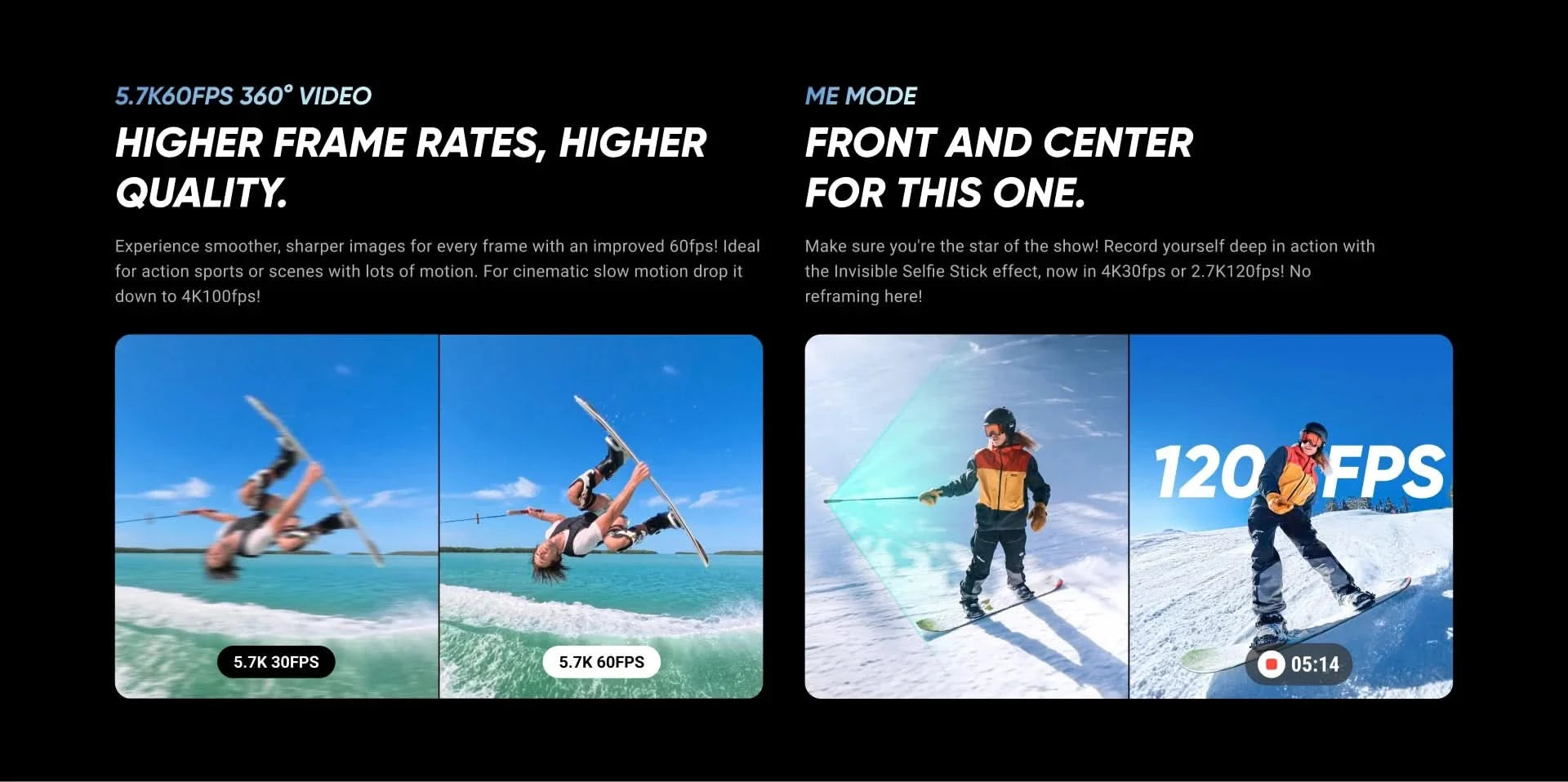 Insta360 X4 - 8K Waterproof 360 Action Camera, 4K Wide-Angle Video, Invisible Selfie Stick,  135 Min Last，Removable Lens Guards, - M & M Global
