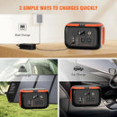 600W/300W/200W Portable Power Station,110V AC Outlets Solar Generator Storage Energy Power Bank For Camping Travel RV Trip Home - M & M Global