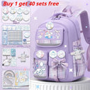 Sanrio Cinnamon Dog cute fashion print school bag for primary school students, stylish children's back-to-school backpack - M & M Global